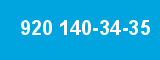 920 140-34-35 920 140-34-35